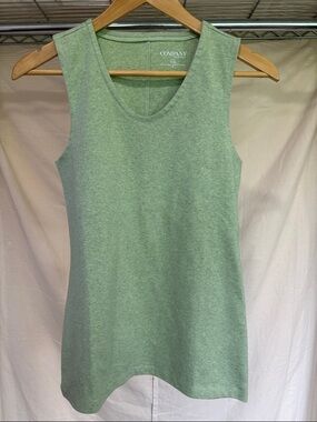 Ellen Tracy Light Green Scoop Neck Tank